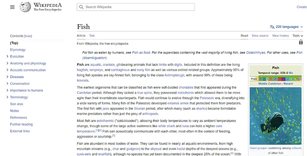 نمونه انتیتی ماهی