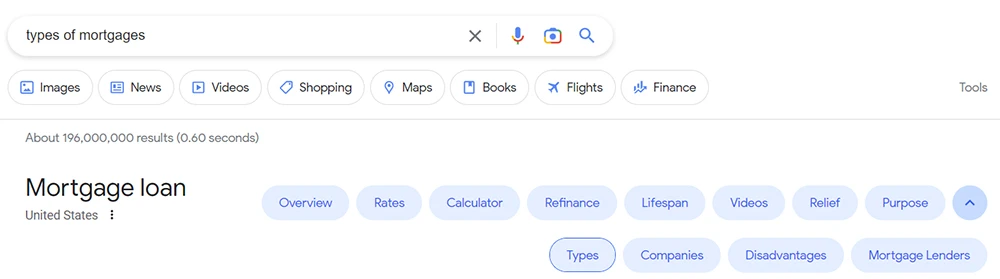 کلاستر های هدف جستجو در نتایج گوگل
